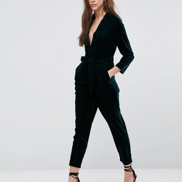new look jumpsuit green